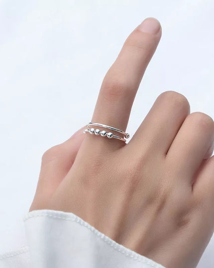 Anti stress rings 18k gold filled stainless steel