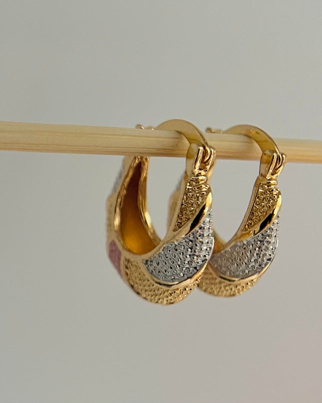 Aros coloridos -3 colores trendy 