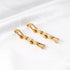 Large Graduated earring 18k Gold Filled- stainless steel -waterproof