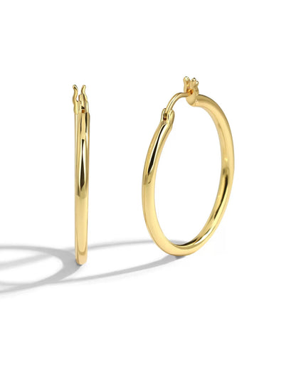 Aro mediano Dorado estilo trendy 