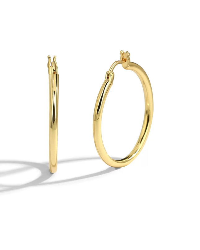 Aro mediano Dorado estilo trendy 