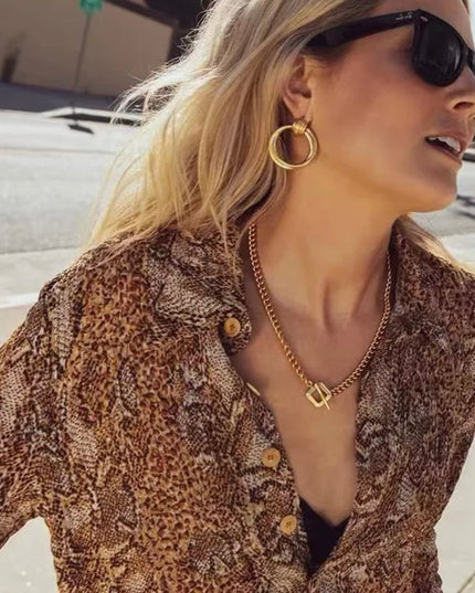 collar cubano | de moda | bañado en oro de 18 quilates | impermeable | Hermoso embalaje | acero inoxidable 