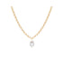 Pearl necklace 18k gold filled/ Stainless Steel/ pearl