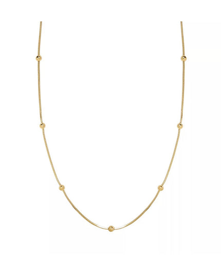 Cadena satélite 18k Gold Filled, acero inoxidable de 3 mm de ancho y 18 pulgadas (45 cm) / collar de oro 