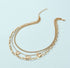 Triple Chain Butterfly 18k Gold Filled