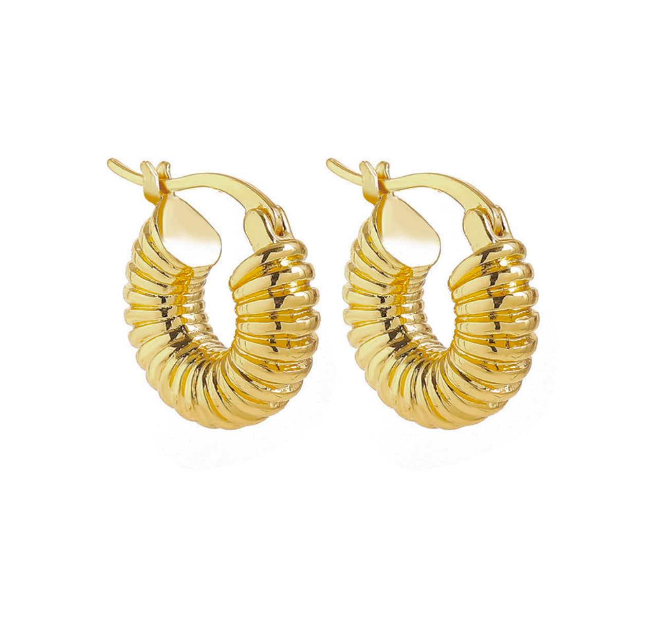 Croissant Earring Hoop 24k Gold Filled (Hoop)