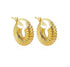 Croissant Earring Hoop 24k Gold Filled (Hoop)