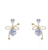 Delicate earrings gold filled earrings with cubic zirconia