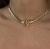 Retro heart Necklace -18k Gold Filled