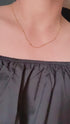 Satellite chain 18k Gold Filled , Stainless Steel 3mm width and 18 inches (45cm) / Gold necklace